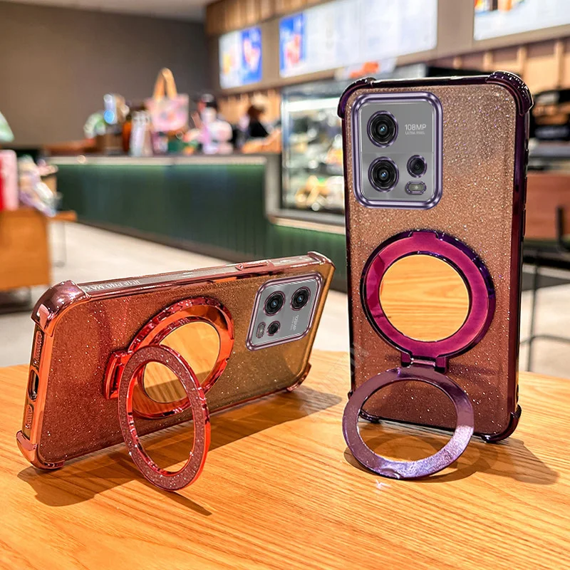 Reflective Stand Phone Case with Mirror Finish