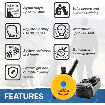 Dog Training, Waterproof Remote Trainings Collar - 100 Trainings Levels Plus Vibration and Sound, Dog Training 5