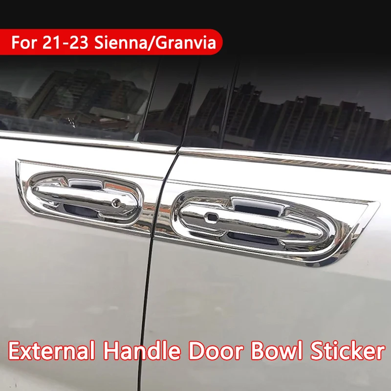 

TAJIAN Car Handle Door Bowl External ABS Decorative Sticker Perfect Fit Wear-resistant Anti Scratch For 21-23 Sienna/Granvia