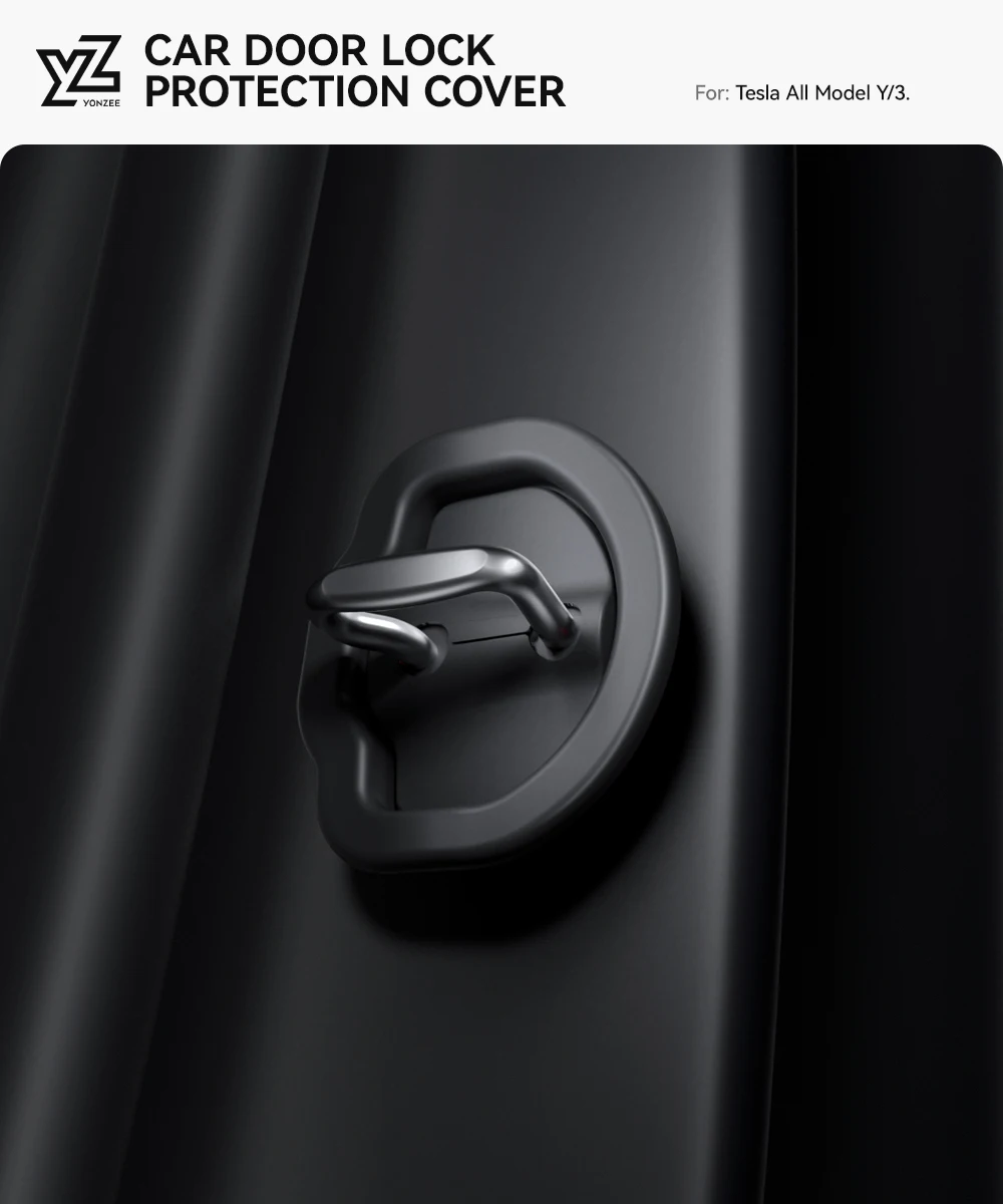 YZ Tesla Model Y/3 Highland Juniper Door Shock Absorber Door Lock Protector Sili