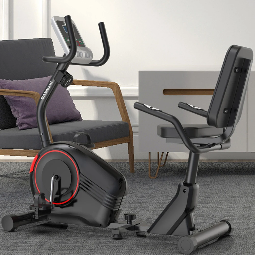 Unisex Indoor Home Fitness Equipment Multi-Function Horizontal Adjustable Magnetron Spinning Bicycle Steel Material All Genders