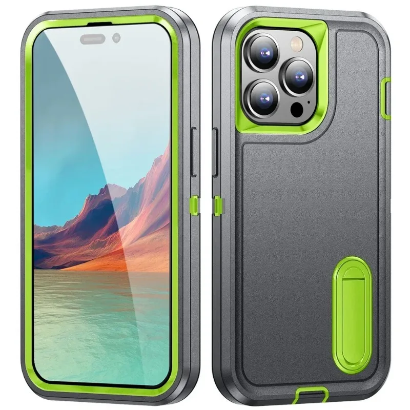 Heavy Duty 3-in-1 Shockproof Dust-Proof Phone Case Cover