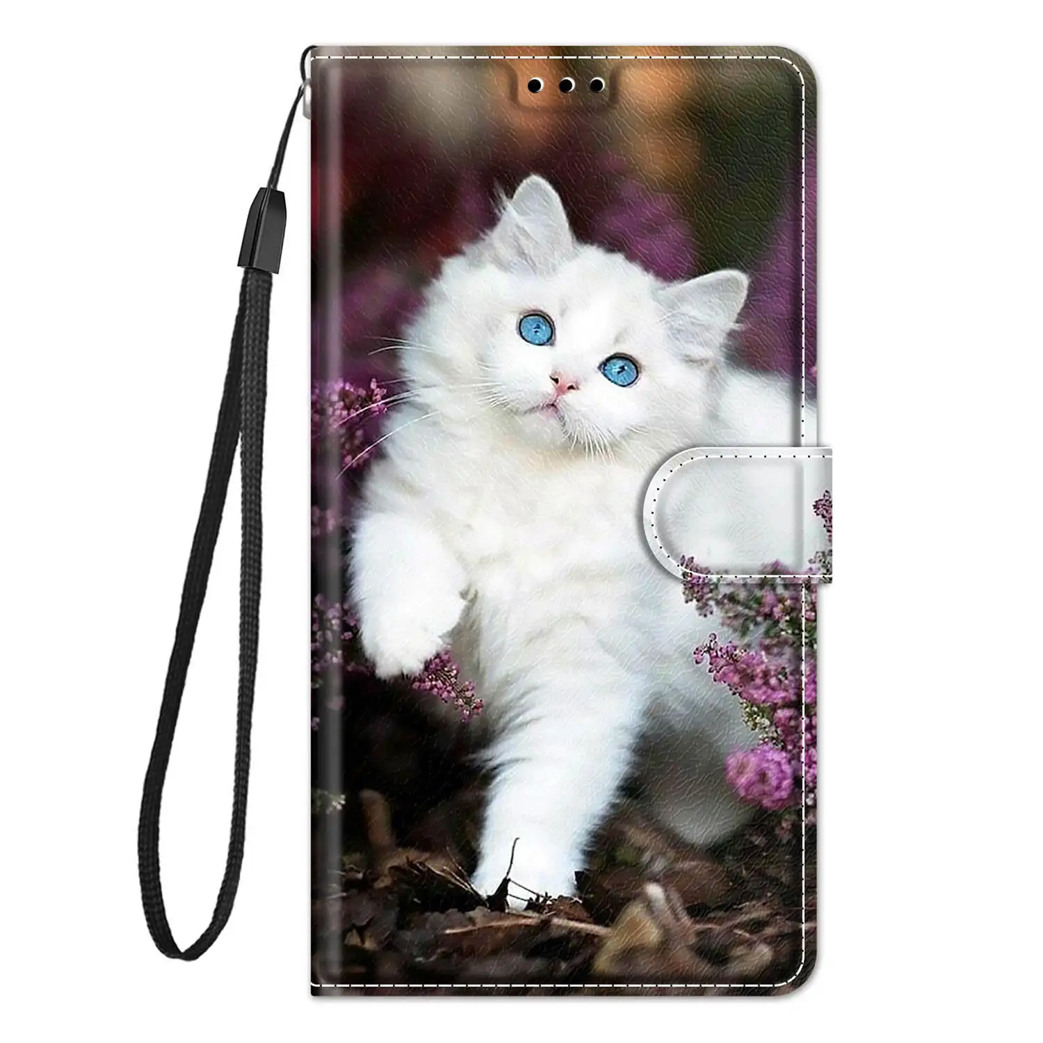 Elegant Butterfly Flip Leather Wallet Phone Case Book Cover