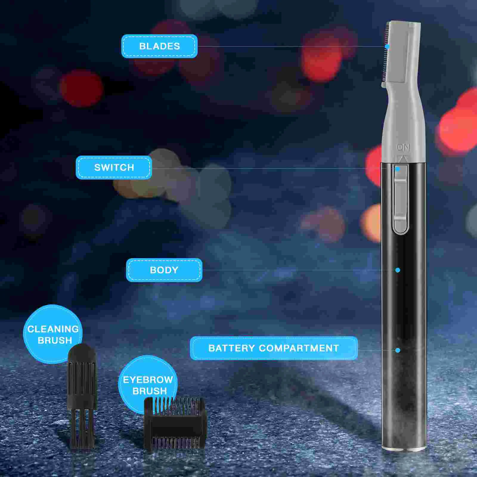 Eyebrow Trimmer Set Electric Razor Dermaplanning Blades Facial Face for Women Hair Remover Pen Detail Body Shaver Eyebrows
