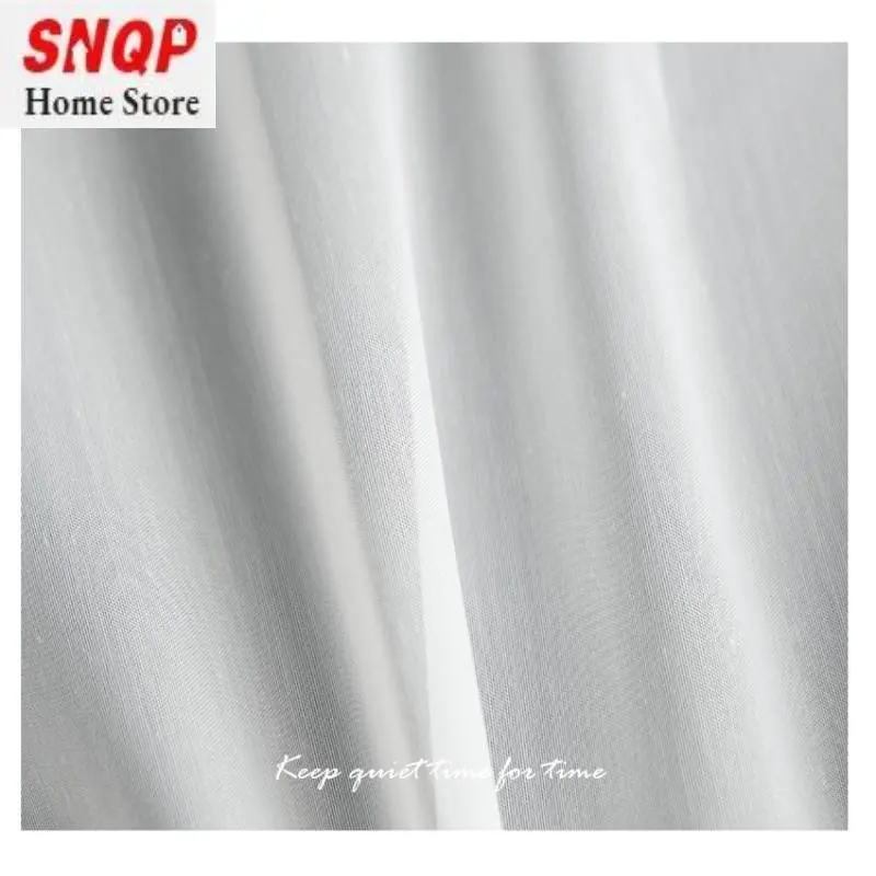 

Neat Cotton Texture Super Soft Translucent Pure White Living Room Bedroom Balcony Custom Window Screen