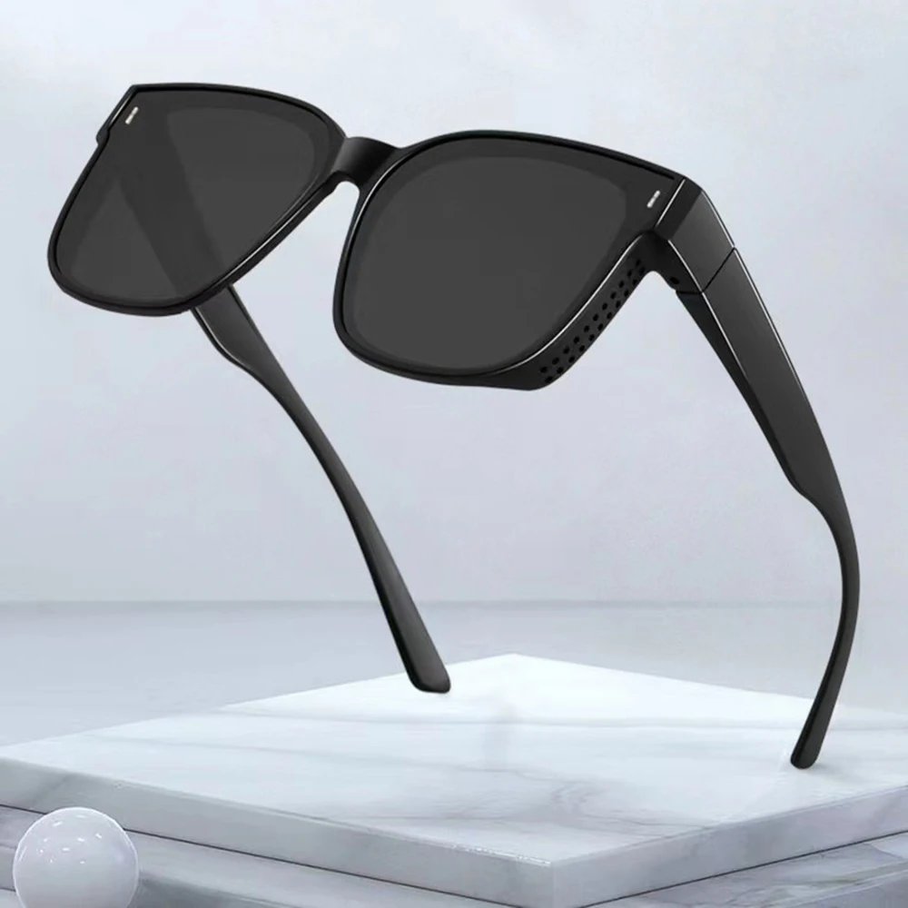 FF FRAZALA Occhiali Da Sole Polarizzati Clip-on | Lenti TAC UV400, Design Ribaltabile | Antiabbagliamento Per Guida, Sport | Ideali Per Miopi, Con Custodia