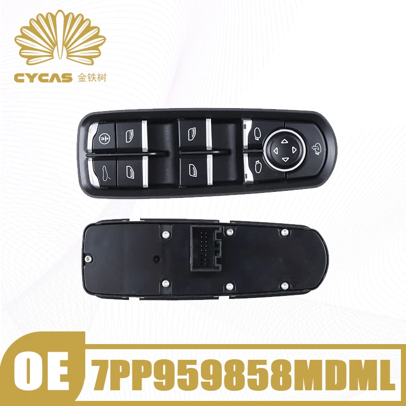 

1PCS CYCAS Electric Window Lifter Rearview Mirror Switch Adjustment Button #7PP959858MDML For Porsche Panamera Macan Cayenne