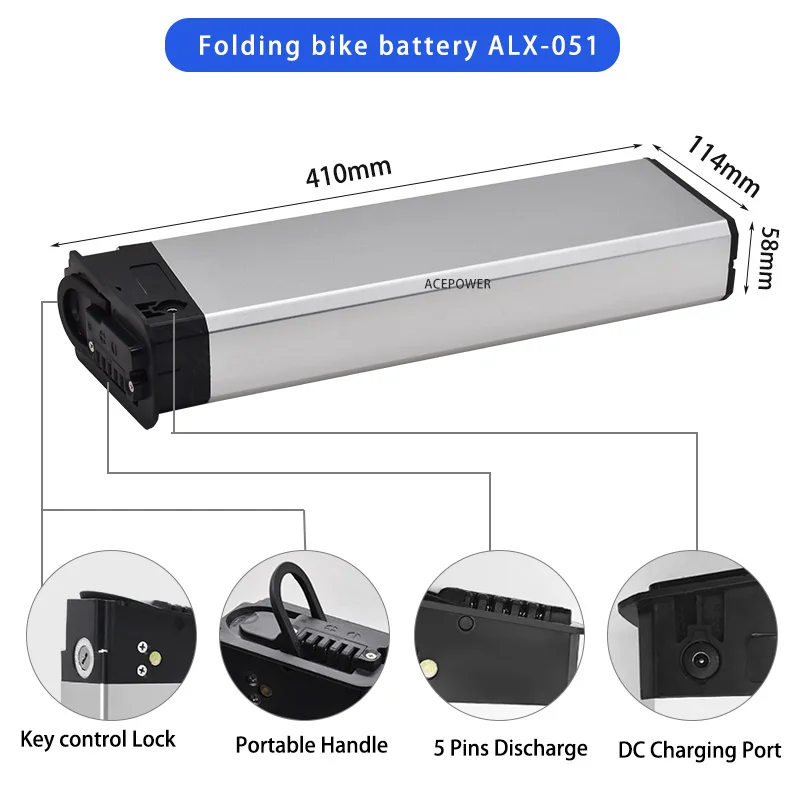 電動自転車用充電器付き交換用バッテリー,52V,17.5Ah,48 V,17 Ah,5Ah 