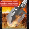 Military Tactical Multifunction Shovel Outdoor Nuggets Tools Camping Survival Folding Spade Tool Car Equipment Snow Shovel Set 2