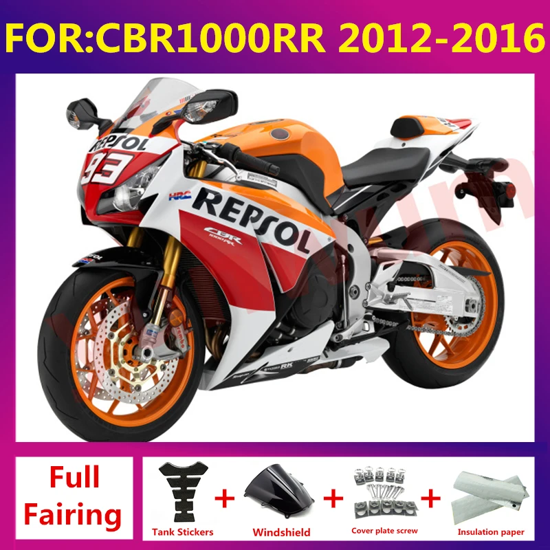 

Motorcycle ABS Bodywork Fairings Kits For CBR1000RR CBR1000 RR 2012 2013 2014 2015 2016 Shell full Fairing kit zxmt set repsol