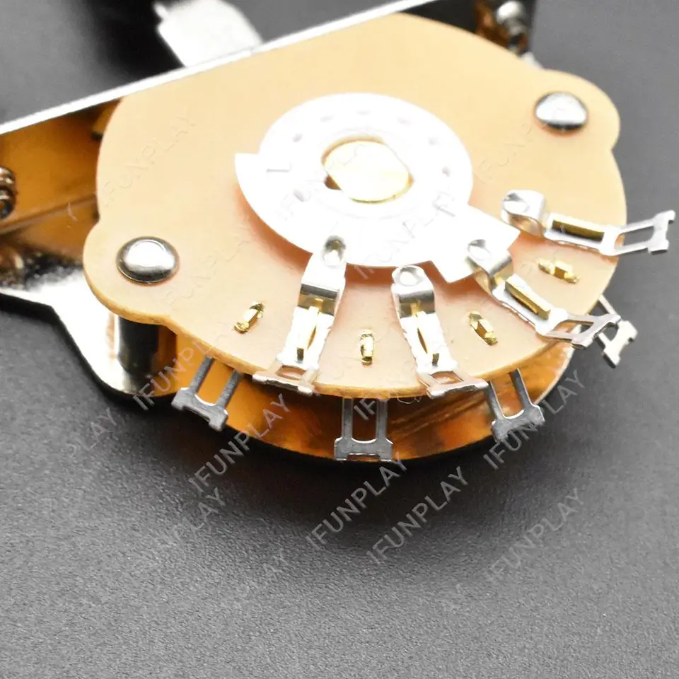 3 Pezzi Punte Per Interruttore A Levetta Per Chitarra Elettrica, Metallo Dorato, 3 E 5 Vie, Compatibili Con ST E TL