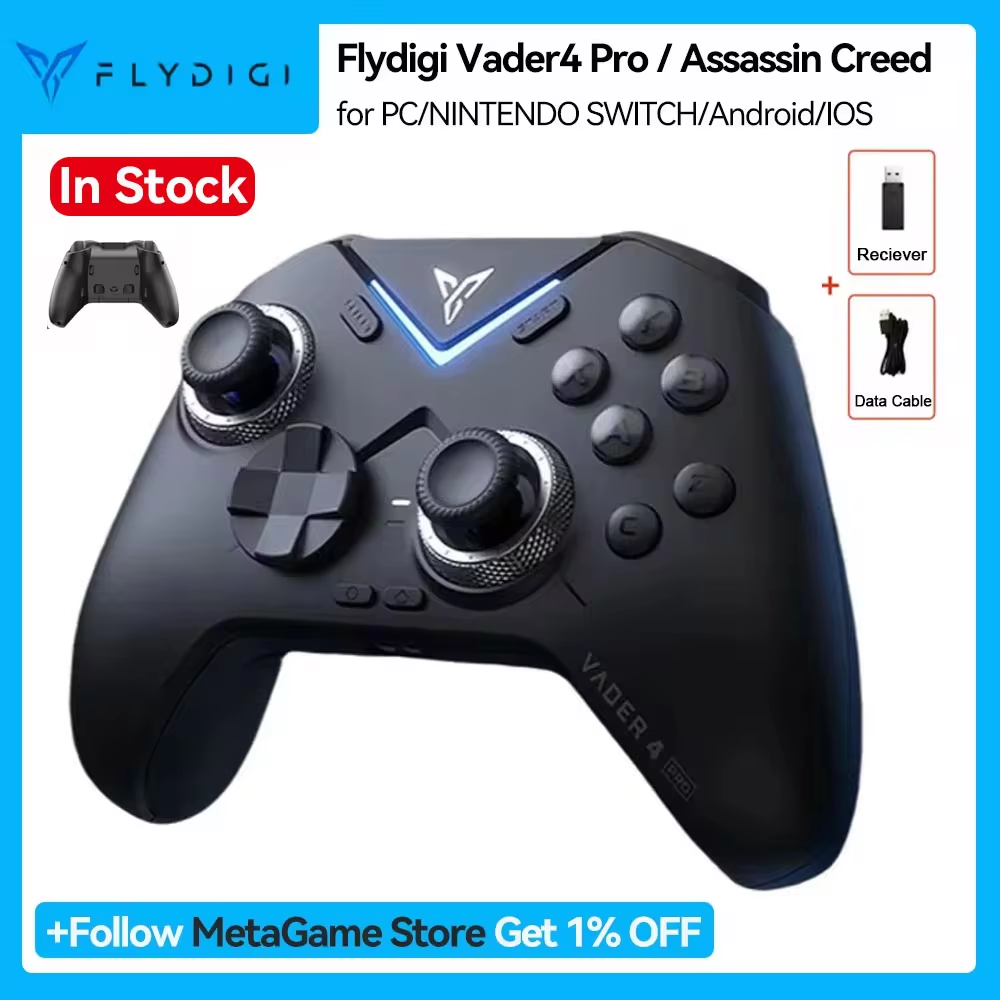 In Stock  Flydigi Vader 4 pro Gaming Controller Wireless Athletic Elite Force Feedback Trigger Joystick for PC/ANDROID/IOS