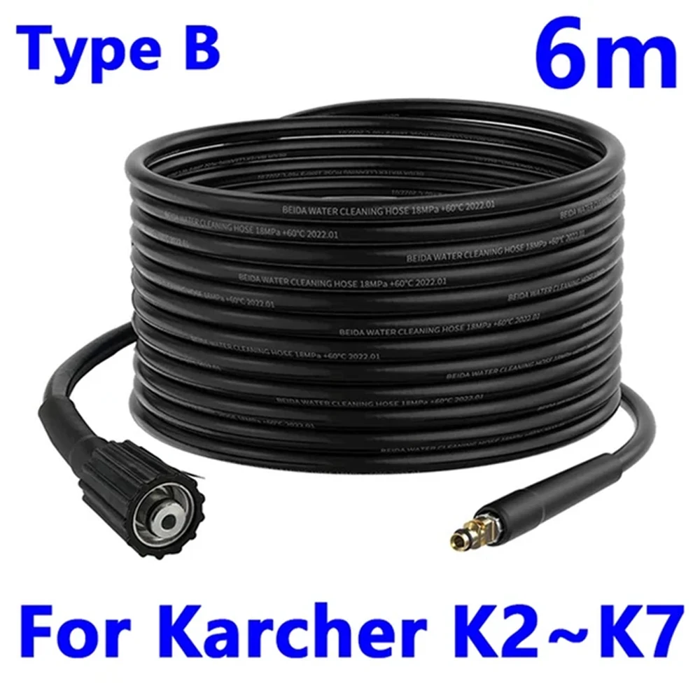 Змінний шланг високого тиску 6~20 м із аксесуарами для швидкого з’єднання Подовжувач водяного шланга для Karcher K Series K2 K3 K4 K5 K7