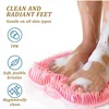 Exfoliating Shower Massage Scraper Bathroom Non-slip Bath Mat Back Massage Brush Silicone Foot Wash Body Cleaning Bathing Tool 4