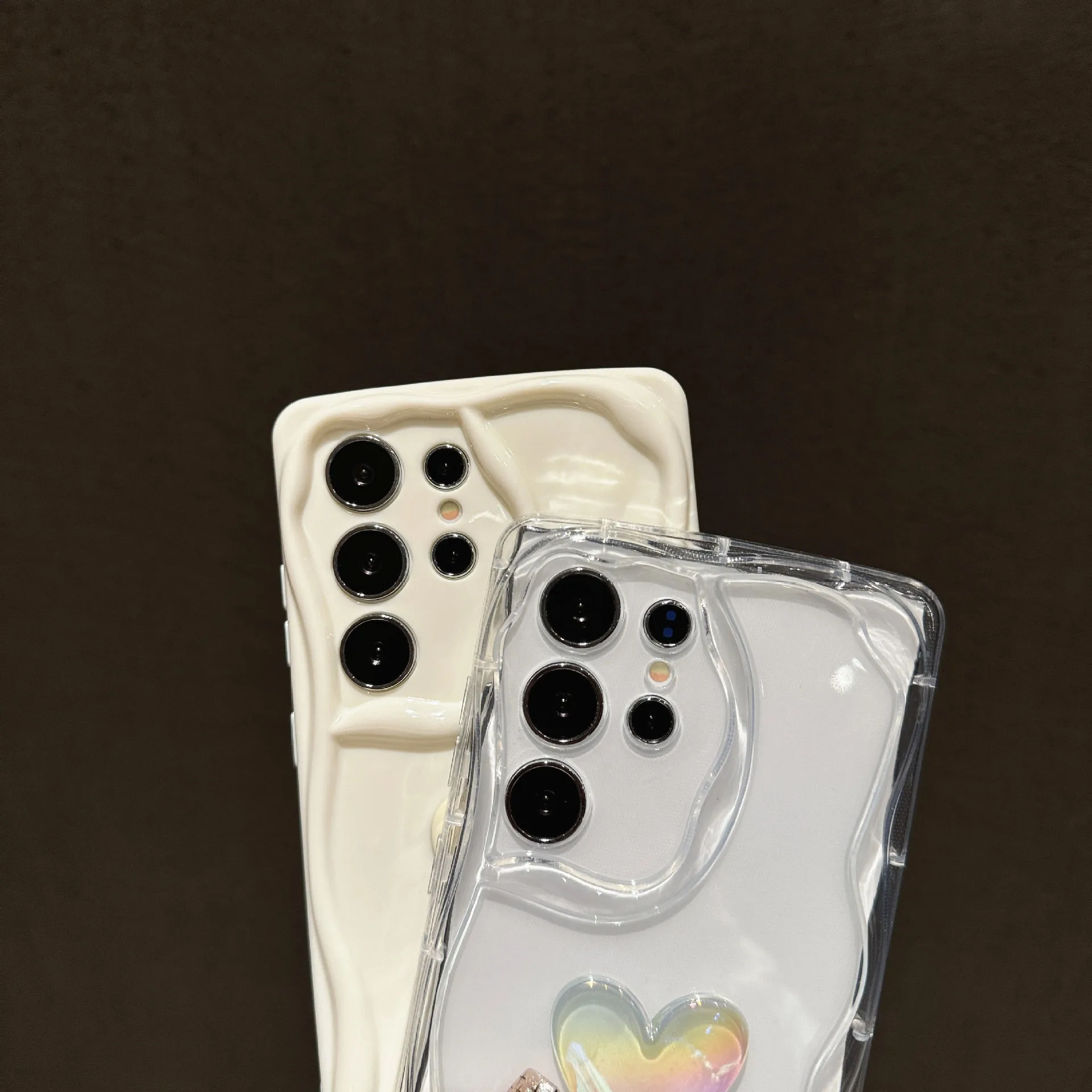 3D Love Heart Shockproof Back Cover Case