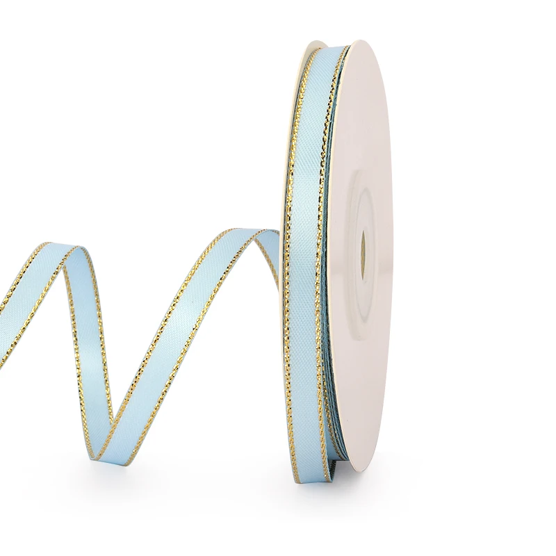 Elegant Gold Rim Ribbon - 20 Yards for Gift Packaging & Decorative Crafts