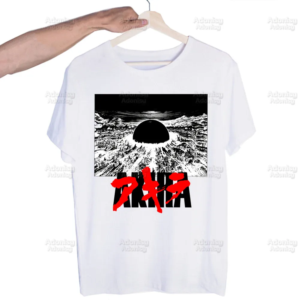 

Футболка мужская с аниме Харадзюку, уличная одежда в стиле хип-хоп с принтом канеды, Токийский принт манги, Повседневная рубашка с коротким рукавом, топы