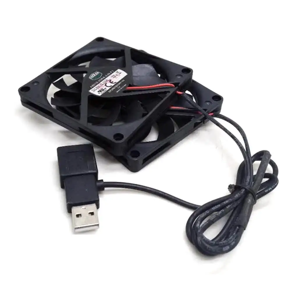 Computer Case Fan 2pcs Ultra Quiet Quiet Cooling USB Fan Mute USB Interface Chassis Fans 5V PC Cooler PC Long Life Bearing For Routers TV Modem Computer - View #6