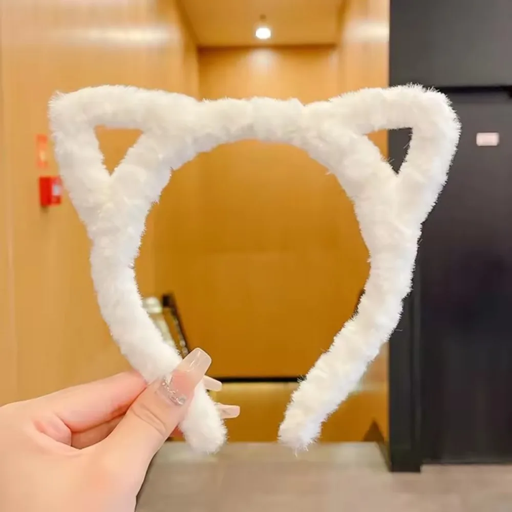 Plüsch Katzenohren Lolita Stirnbänder Mädchen Cartoon Flauschige Haarbänder Damen Cosplay Kostüm Party Kopfschmuck Koreanische Haaraccessoires – Detail 10