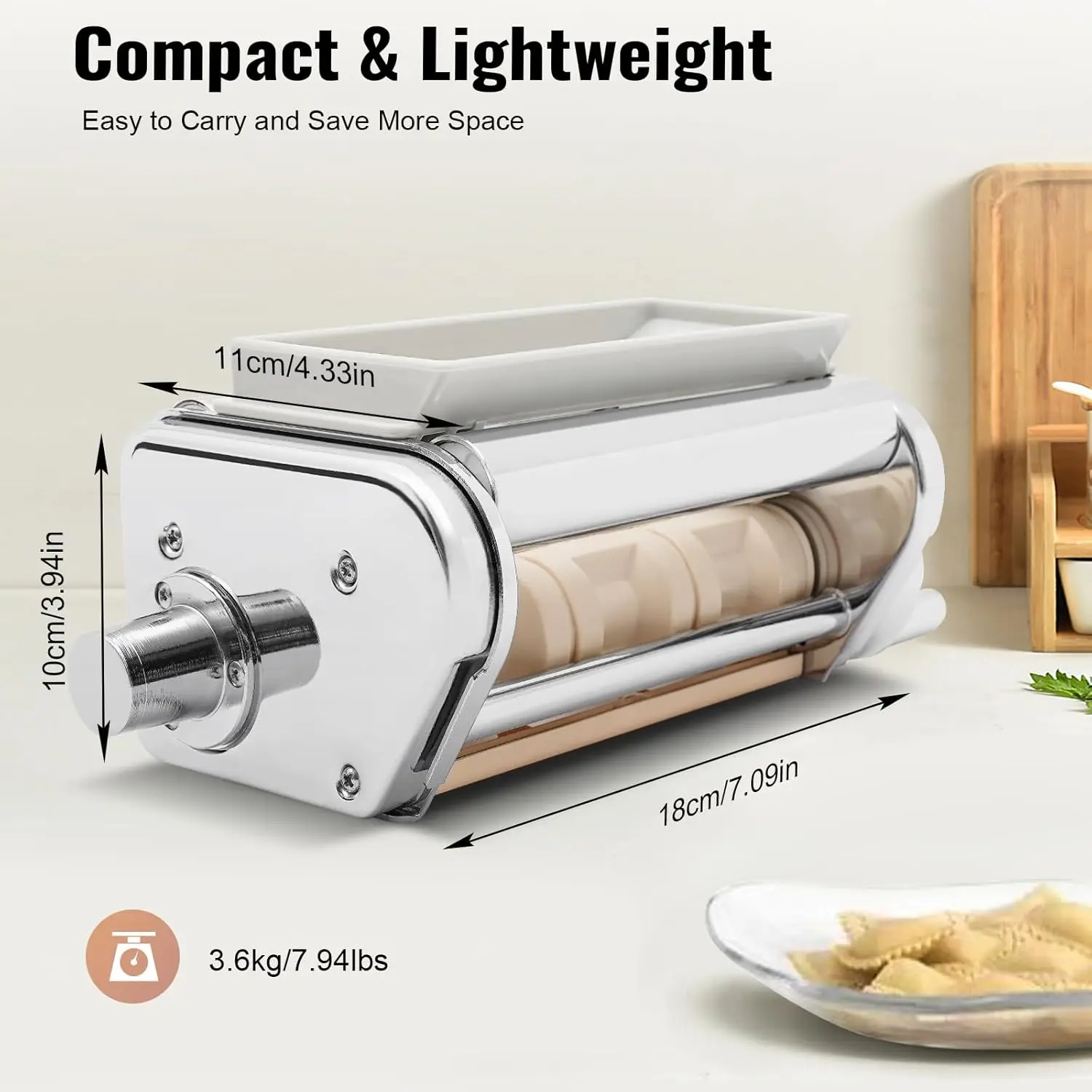 Ravioli Maker Attachment Kitchenaid Pasta Roller Setting For