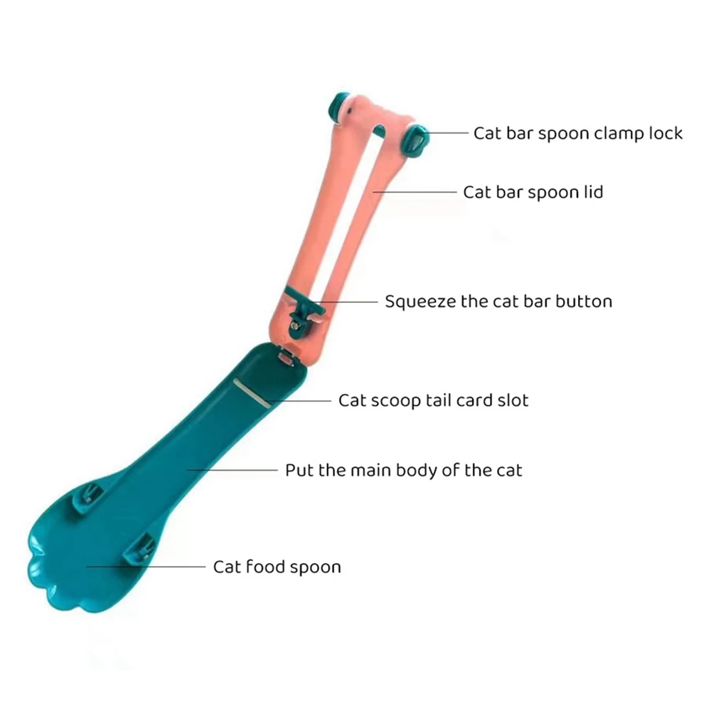 Многофункциональная банка для еды для домашних животных, ложка для еды для домашних питомцев, ложка для кошек, батончики для лечения, дозатор хлопьев, Аксессуары для кошек