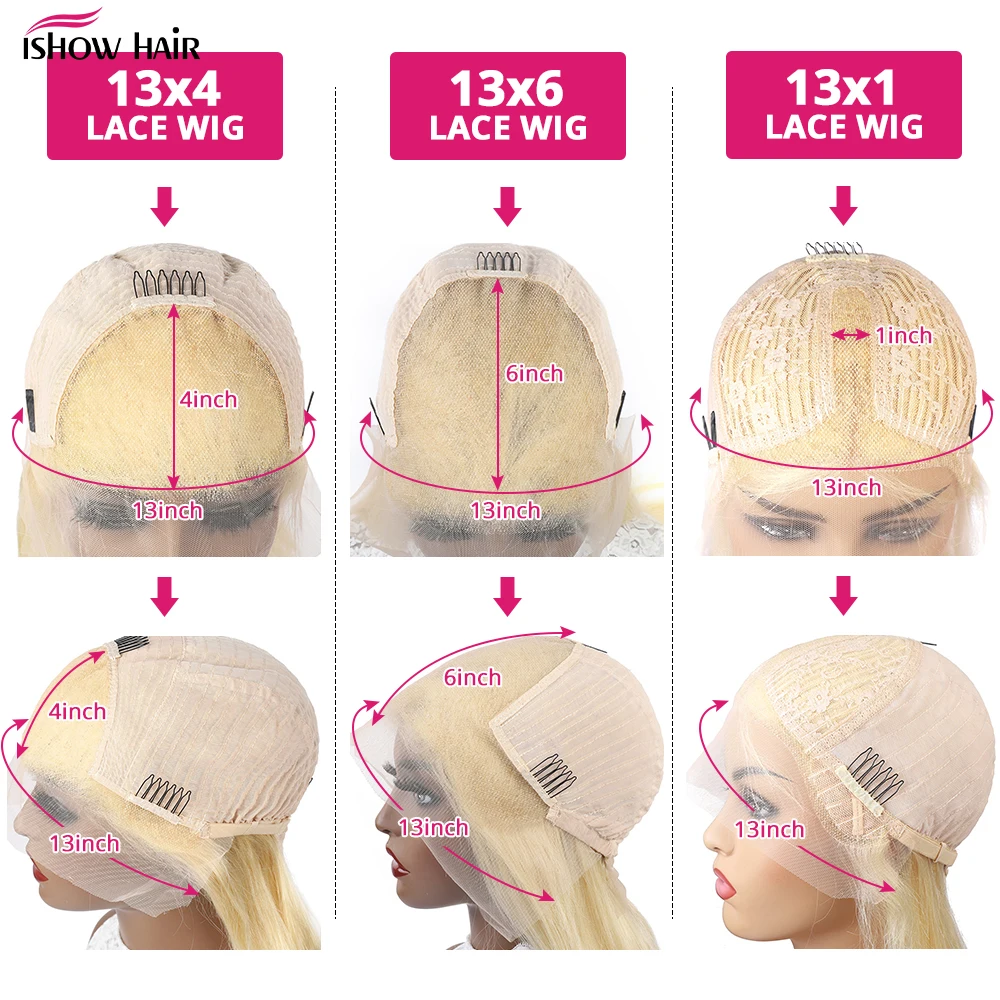 Ishow 30 pollici Glueless parrucca rosa caldo 13x6 HD parrucche anteriori in pizzo trasparente parrucche colorate diritte dei capelli umani per le donne