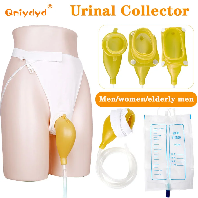 Urinal Collector Portable Reusable for Male and Female Urine Bag Urinal Urinary Incontinence Care urine collection bag