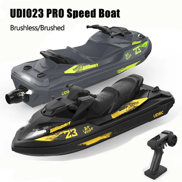 UDI023 RC Speedboat 2.4G Jet Spray RC Boat Remote Control Ship Waterproof Self-Righting LED Lights RTR High-Speed Models Toys 1
