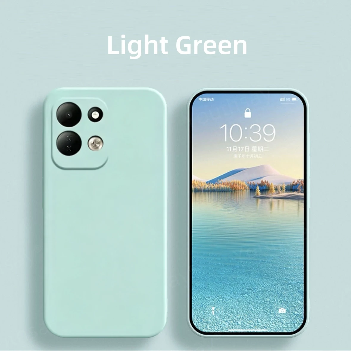 Liquid Silicone Soft TPU Phone Bumper Case - Original Design