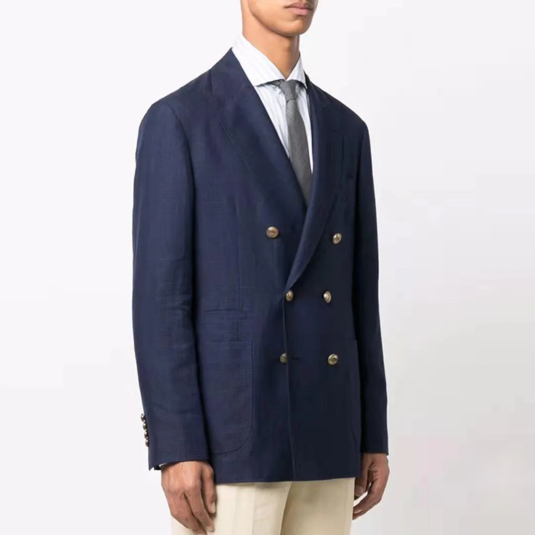 

B1647-Men's Suit Four Seasons Casual Business Loose Coat1