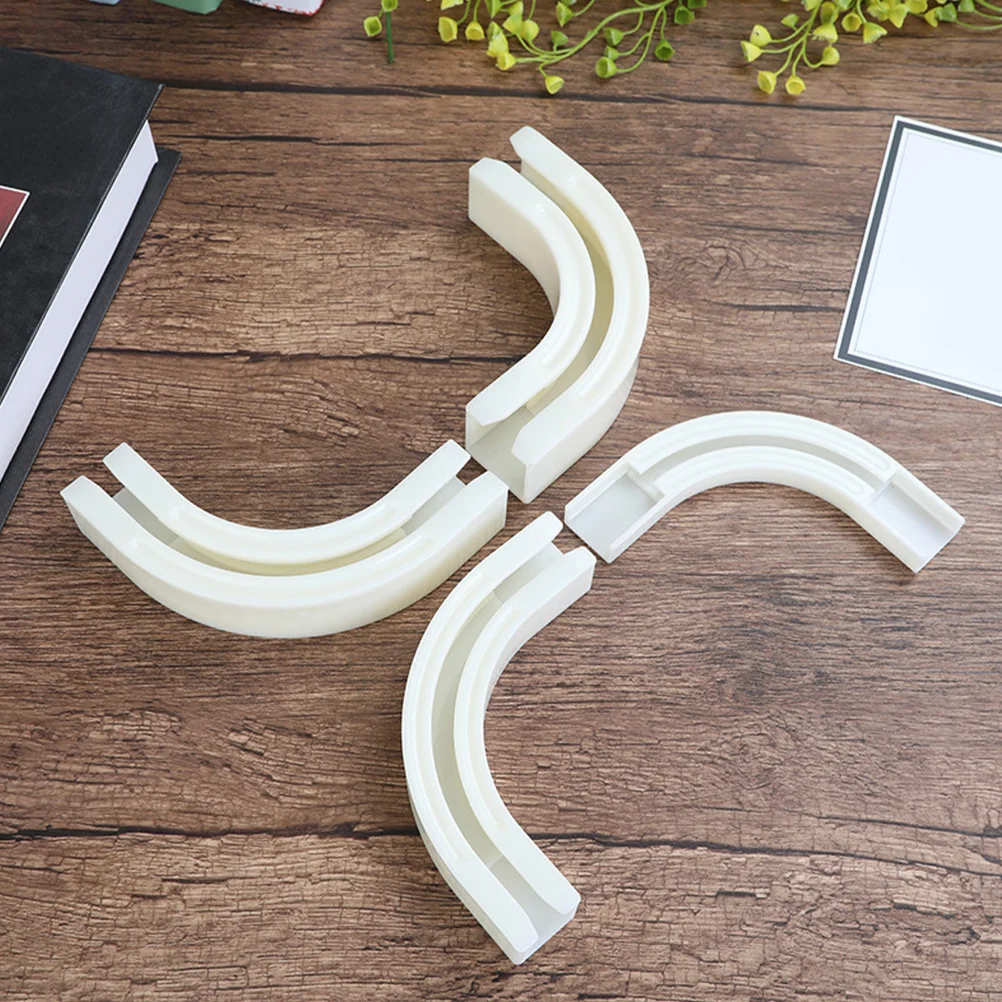 Corner Curtain Track Connectors Window Joints Suite Accessory Home Replacement Abs Rail curtain accessories curtain track curtain sliding track