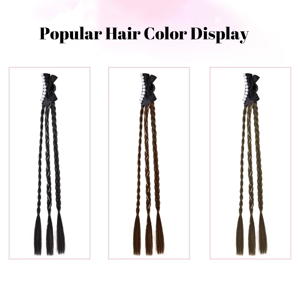 Synthetic Hair Double Braid Headband for Women