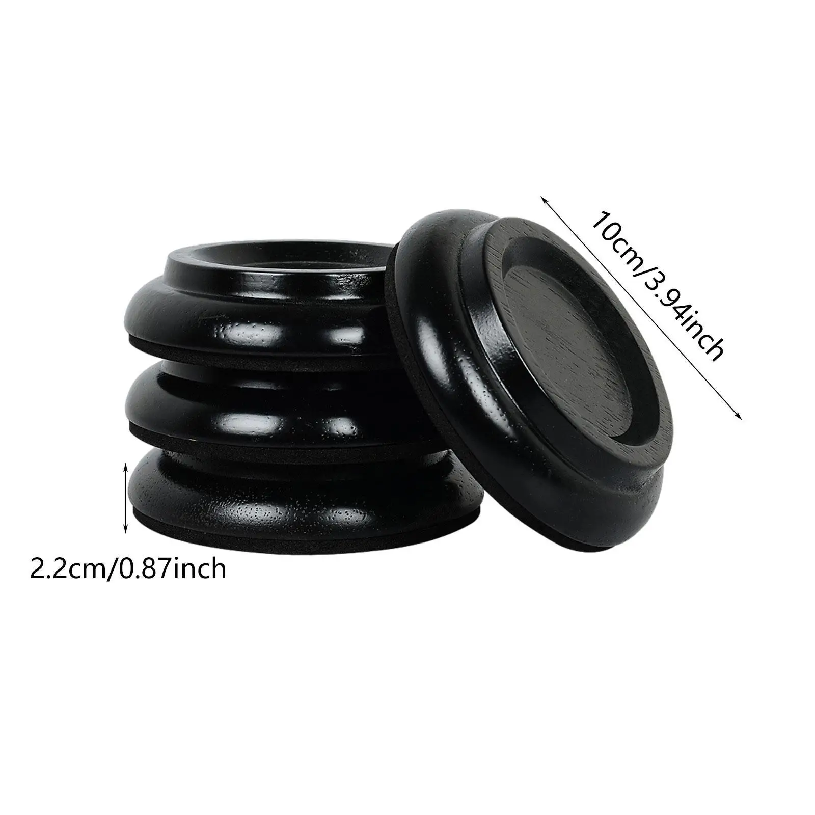 4Pcs Piano Caster Cups Foot Pad Piano Accessories for Hardwood Floors Anti Noise Pads Upright Wheel Floor Protector