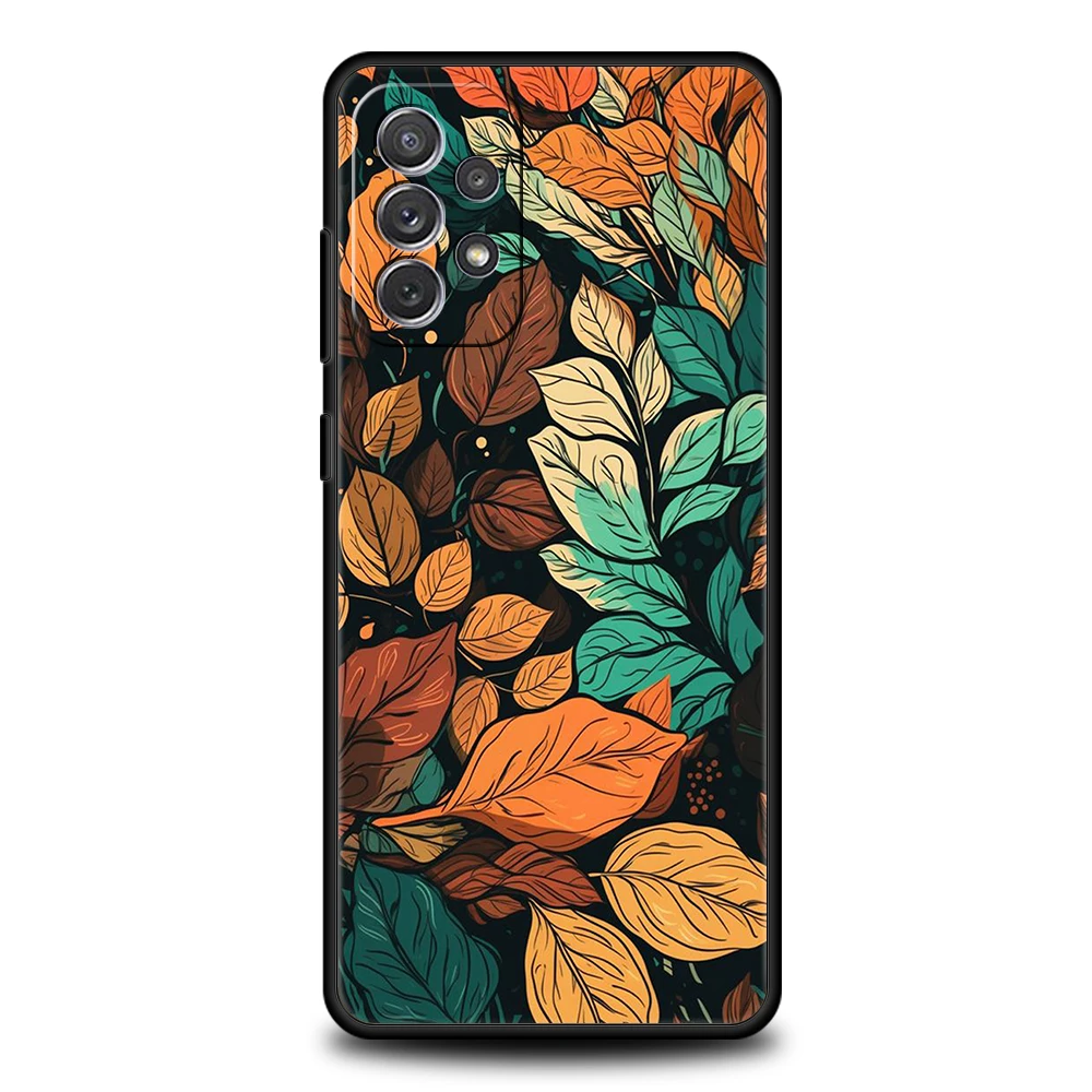 Vibrant Autumn Leaves Soft Shell Phone Case