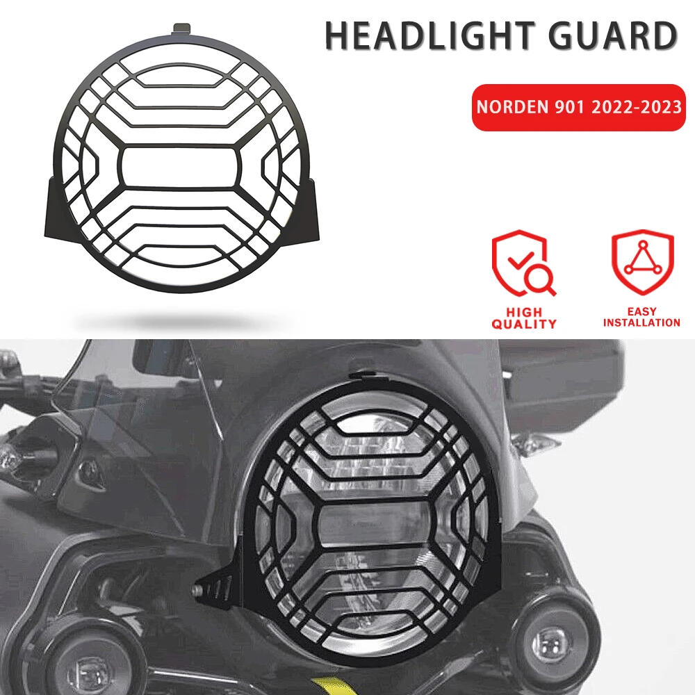 

Motorcycle Accessories Headlight Head Light Guard Protector Cover Protection Grill For Husqvarna Norden 901 NORDEN901 2022-2023