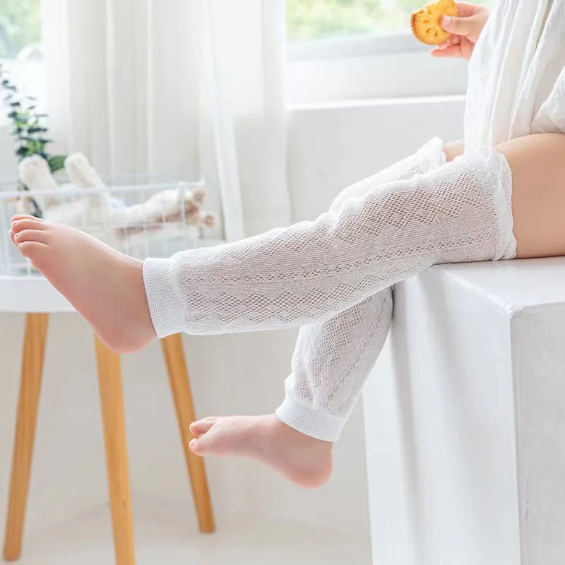 

Summer Sun Protection Knee Protection For Boys Infant Mesh Breathable Mosquito Repellent Knee Pads Baby Cotton Leg Protectors