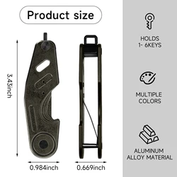 Sleek and Compact Minimalist Key Organizer (Retro green)