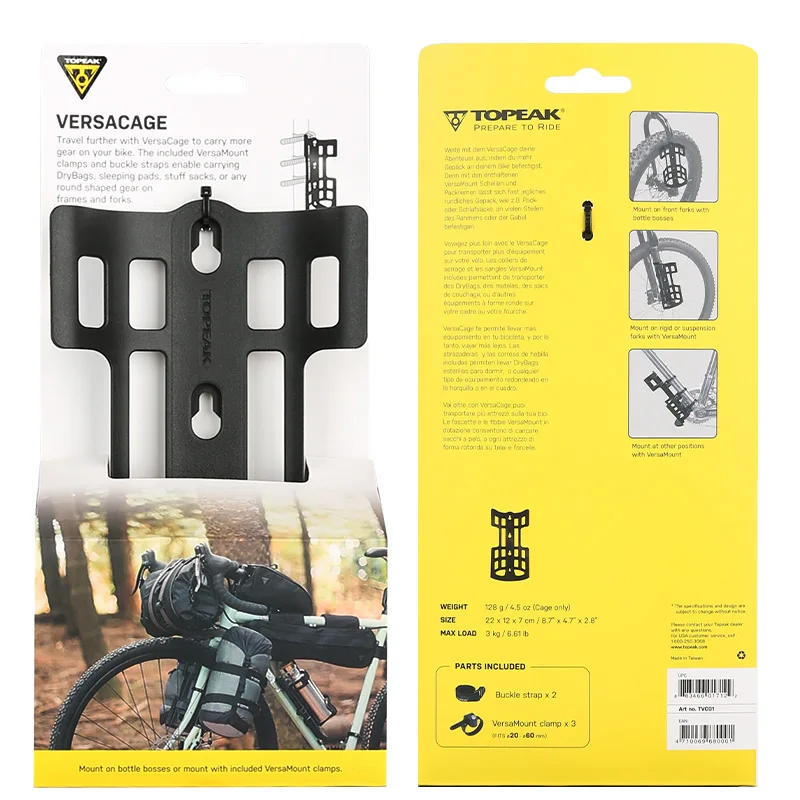 Topeak Fork Cage Bikepacking Bicycle Luggage Side Mount Rack MTB