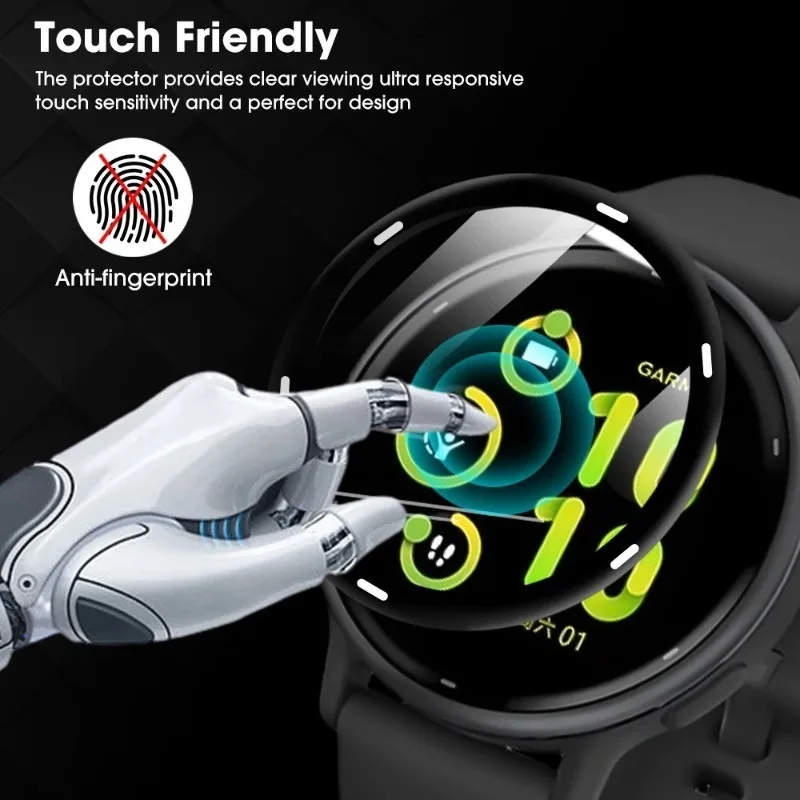Full Cover Soft Glass Screen Protectors for Sports Watch - Waterproof Protective Films (1, 3, or 5 Pack)