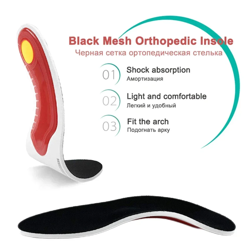 Professional Orthotic Insoles Adult Flat Foot Arch Support Orthopedic Insoles Shoe Cushion Insert Feet Health Care Tool Unisex