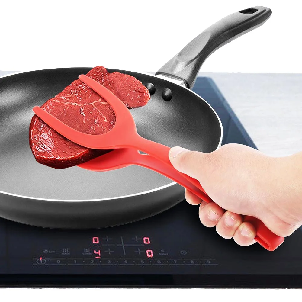 1PC 2 in 1 Plastic Non-Stick Fried Egg Pancake Toasted Cooking Tool Kitchen Accessories Thermostability BBQ Beef Easy To Clean