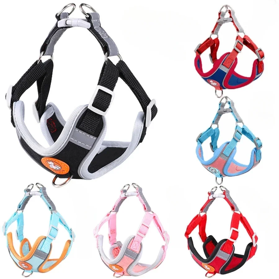 Dog Harness Breathable Reflective Adjustable For Kitten Puppy Pet Accessories for Small Dogs