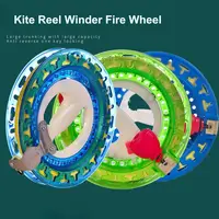 Flying Handle Tool Kite Reel Winder Fire Wheel String Spool with String 18/20/22cm Come with Lock Kite Line Winder String 1