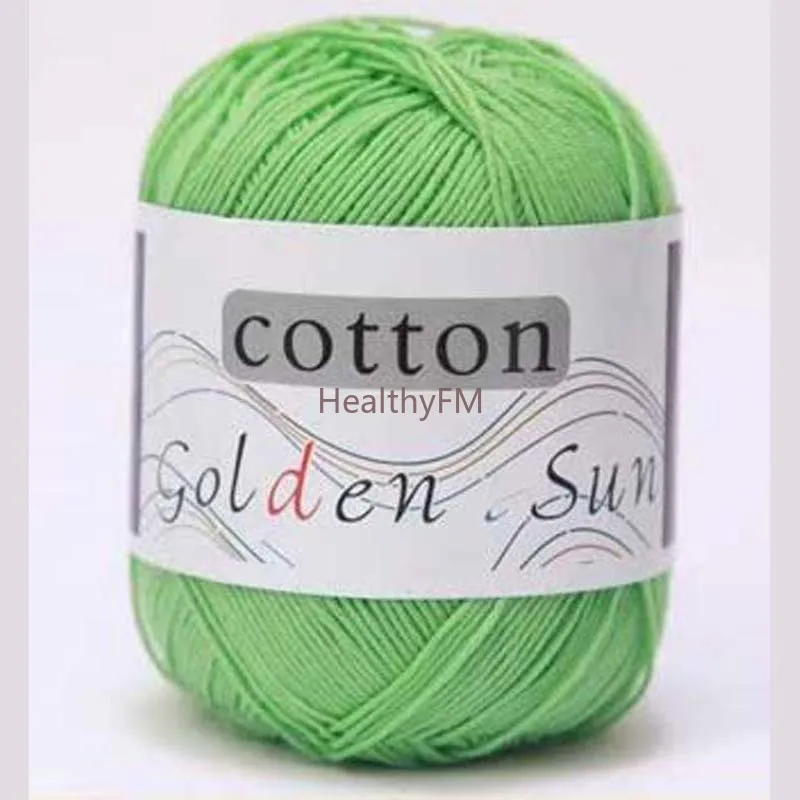 50g/Ball Knit 100% Cotton Mercerized Embroidery Crochet Knitting DIY Yarn Crocheting Bag Crafts Christmas WY75 4