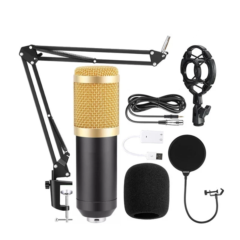 panasonic tv remote BM 800 USB Condenser Microphone for PC Studio Recording Mic Kit Live Streaming Podcasting Singing Youtube Computer Gamer old samsung tv remote Home Electronic Accessories