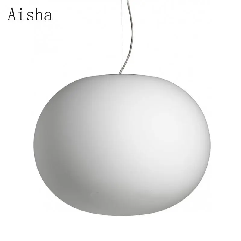

Овальный подвесной светильник из молочного белого стекла, современный подвесной светильник для офиса, магазина, бара, кафе, для ресторана, отеля, зала, столовой, спальни