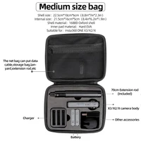 X5/X4/X3/X2 Storage Bag Portable Carrying Case Protective Box For insta360 X5 X4 X3 ONE X2 Action Camera insta 360 Accessories 4