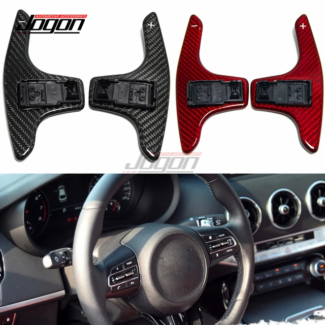 Replacement Carbon Car Inner Steering Wheel Paddle Shifter Extension Cover  Trim For KIA Stinger GTS GT Line Hatchback 2018-2022 - AliExpress