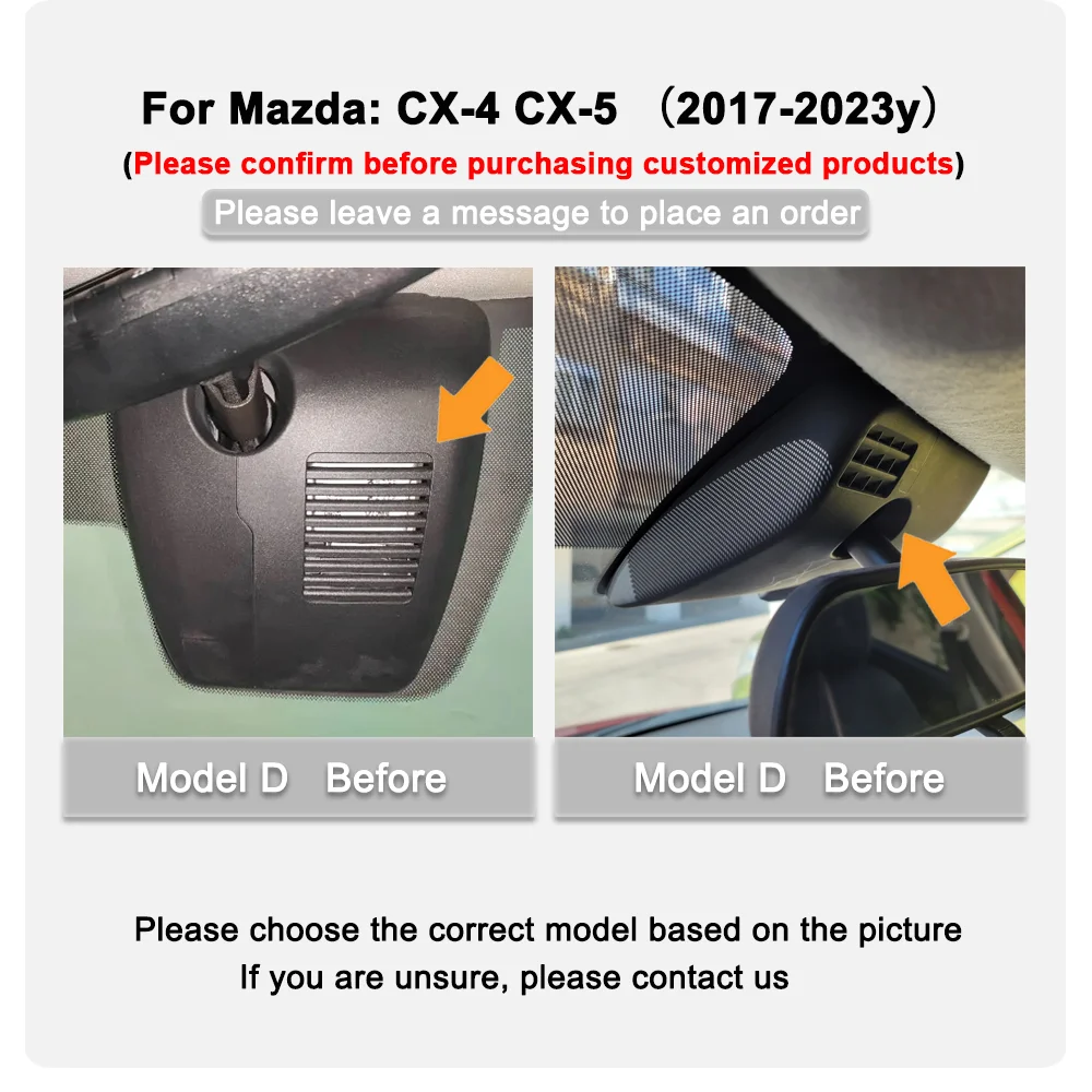 4K HD Dash Cam For Mazda CX-5 CX-4 CX5 CX4 2017 y Front and Rear Dash cam WIFI Car Dvr DashCam APP Control