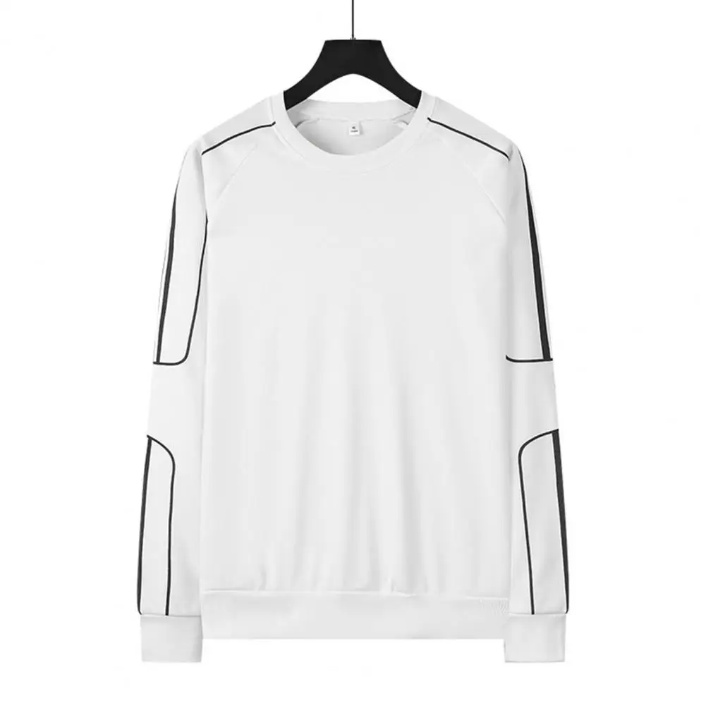 

Весенняя толстовка, пуловер, повседневные мужские топы с круглым вырезом и длинным рукавом, весна/осень